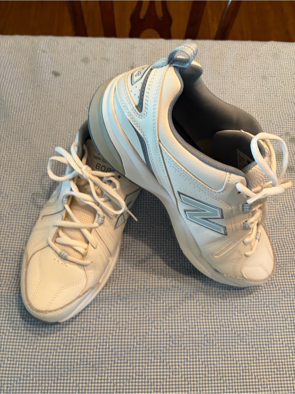 New Balance 608 Women's White and Light Gray Athletic Sneakers Women’s 12W - Picture 7 of 14